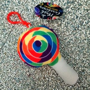 Plush Lollipop Keychain
